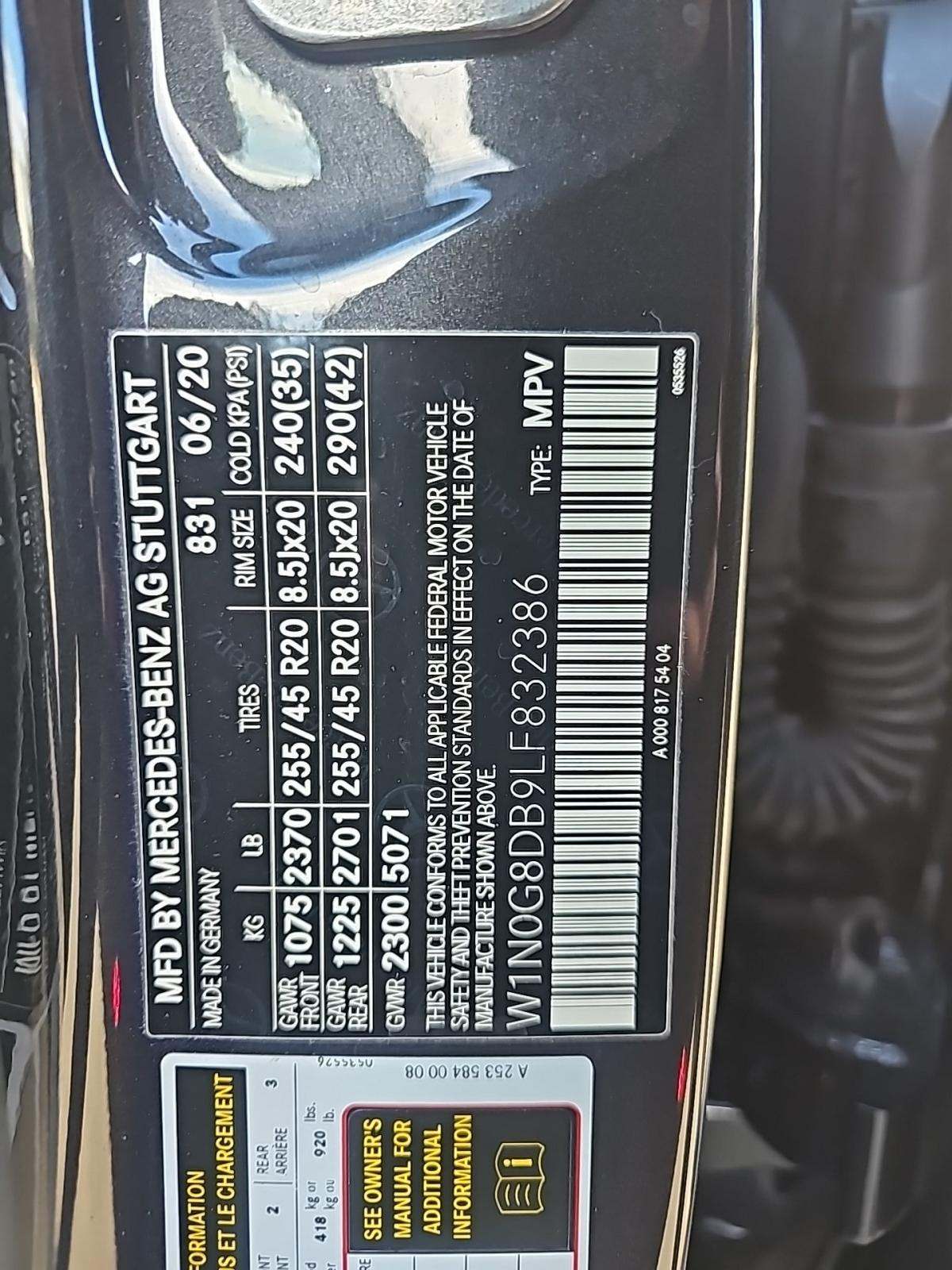 2020 Mercedes-Benz GLC GLC 300 RWD