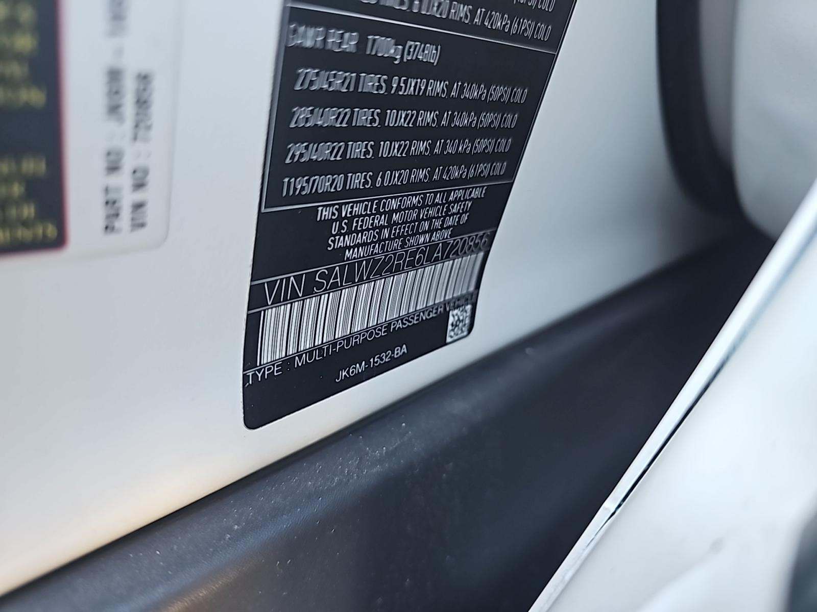 2020 Land Rover Range Rover Sport SVR AWD