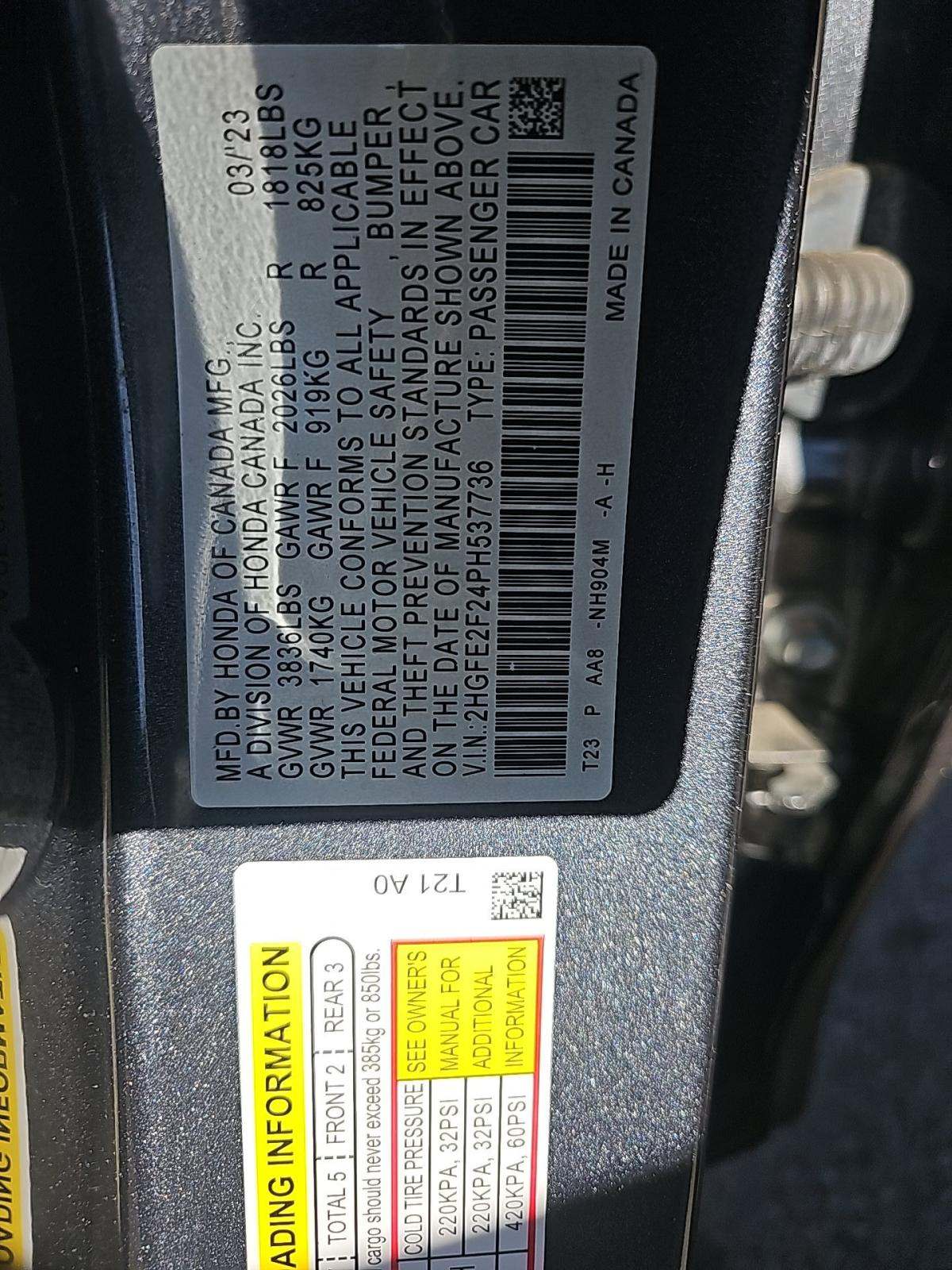 2023 Honda Civic  LX FWD