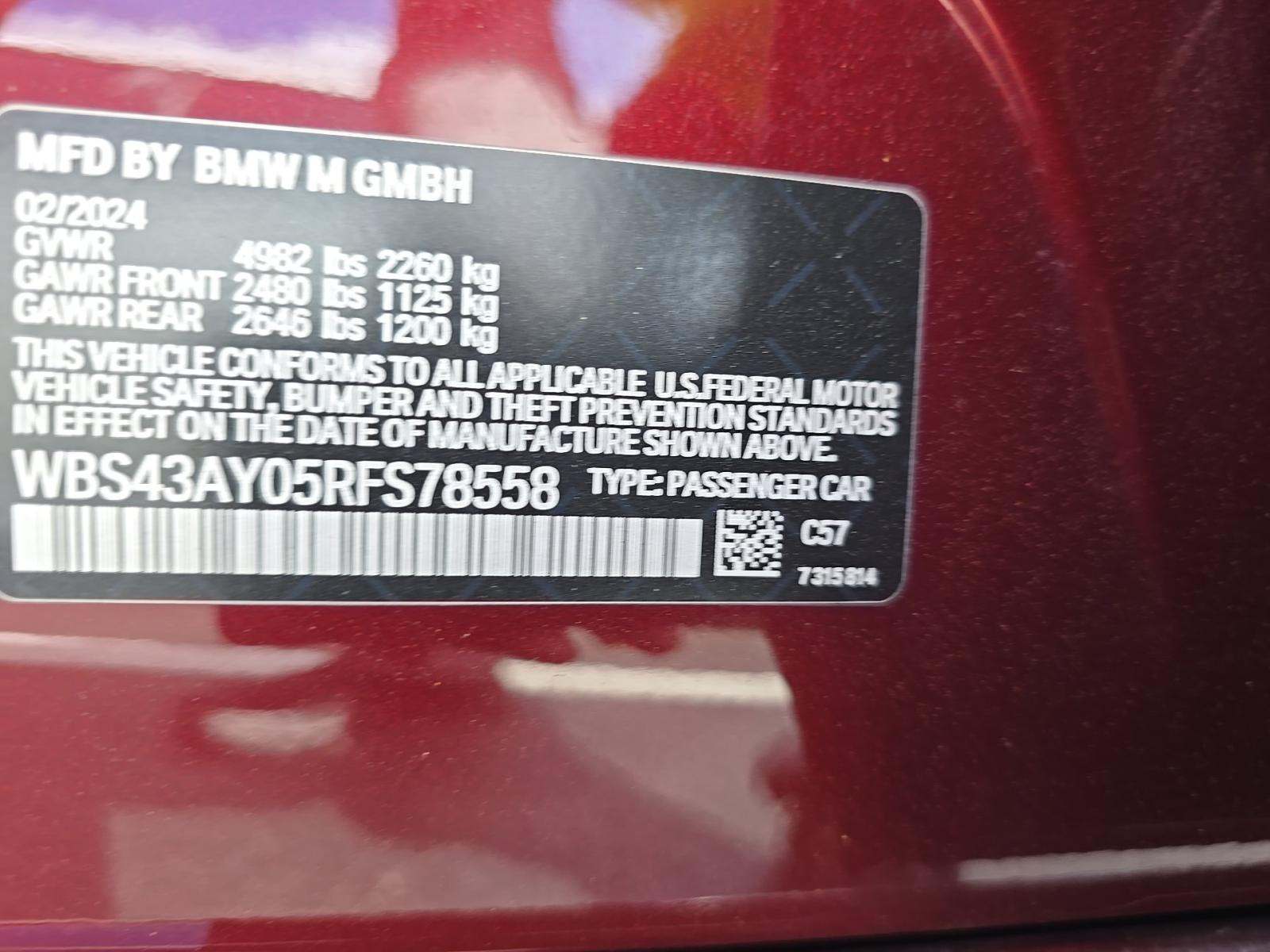 2024 BMW M3 Competition xDrive AWD