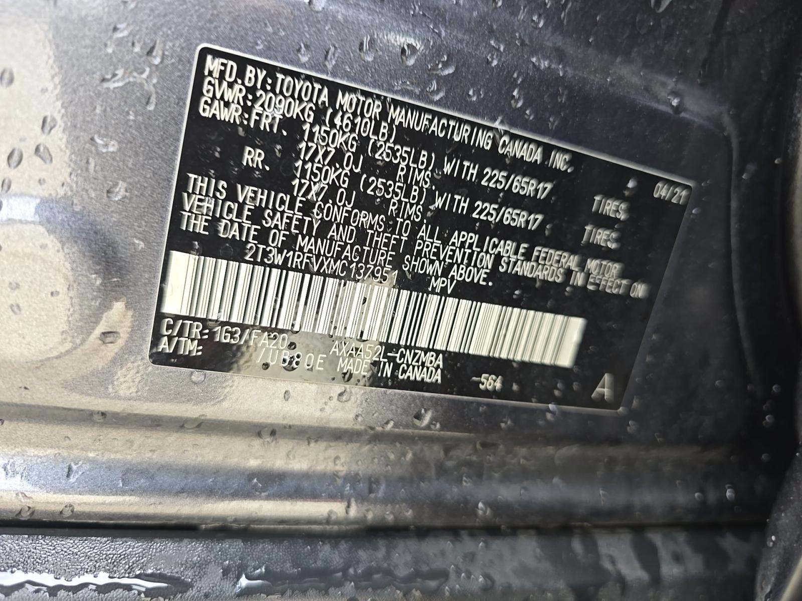 2021 Toyota RAV4 XLE FWD