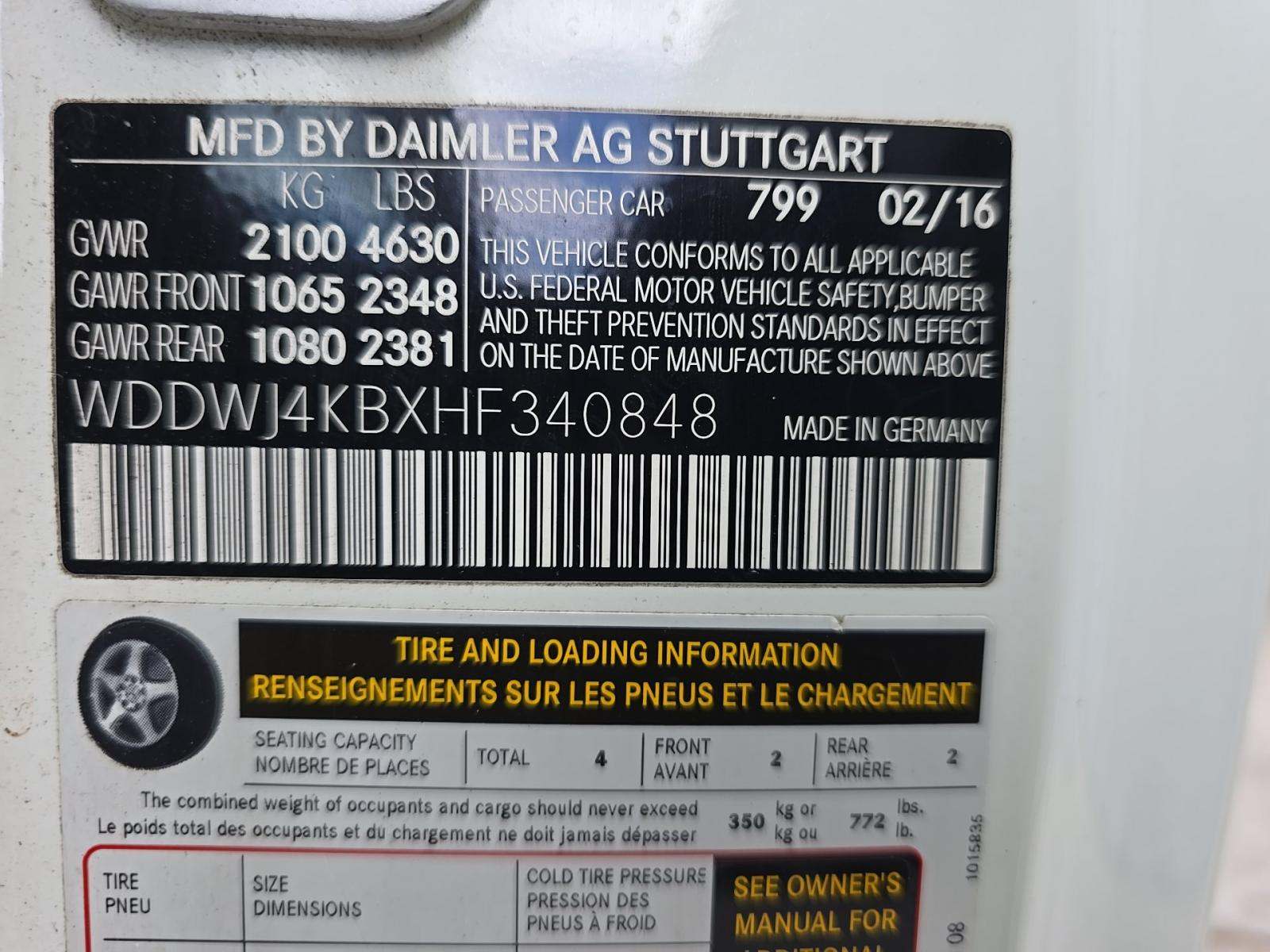 2017 Mercedes-Benz C-Class C 300 AWD