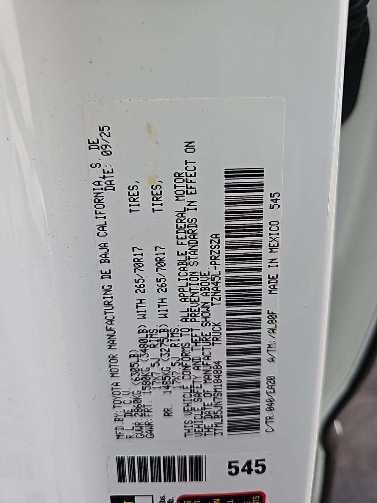 2025 Toyota Tacoma TRD Off-Road AWD