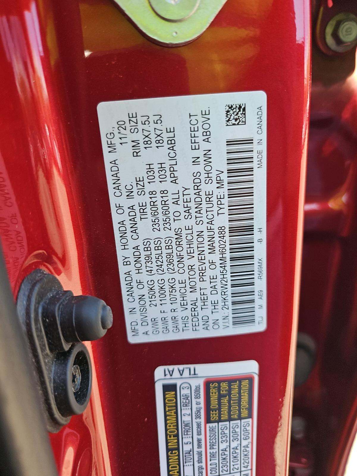 2021 Honda CR-V EX AWD