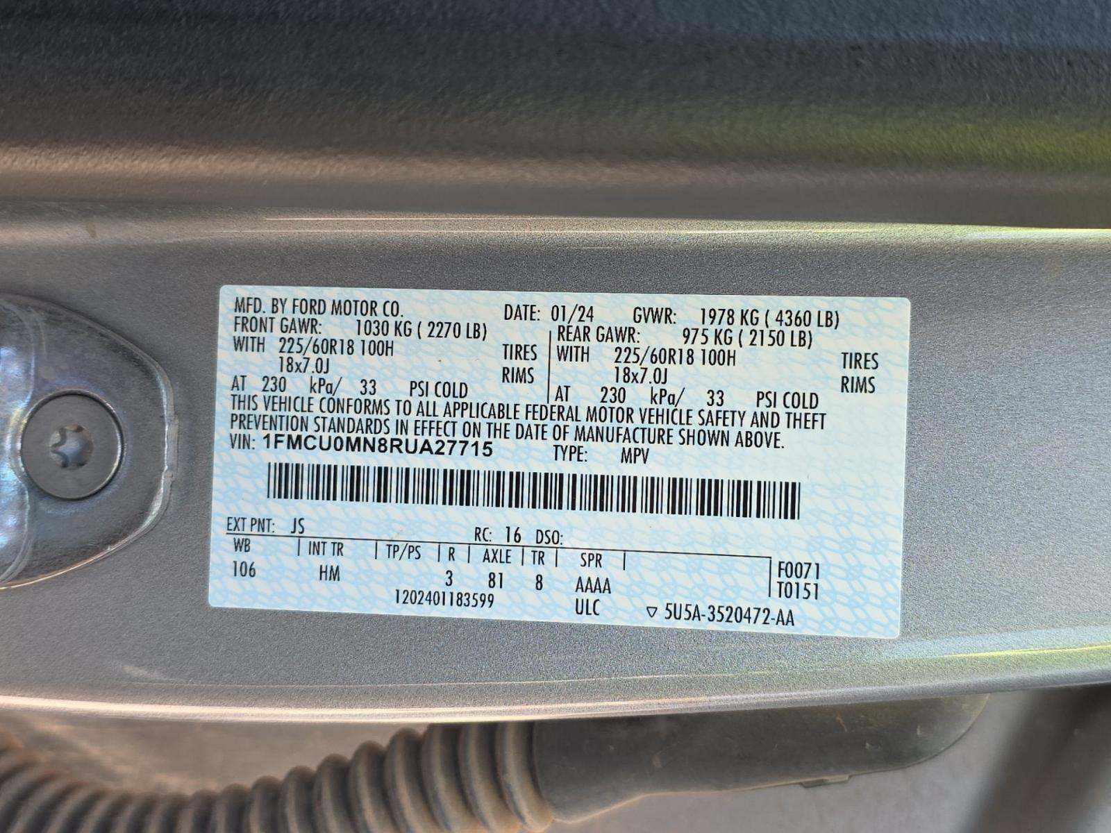 2024 Ford Escape ST-Line FWD