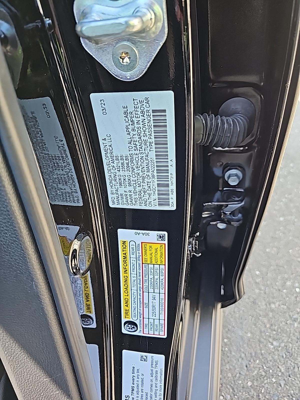 2023 Honda Accord EX FWD