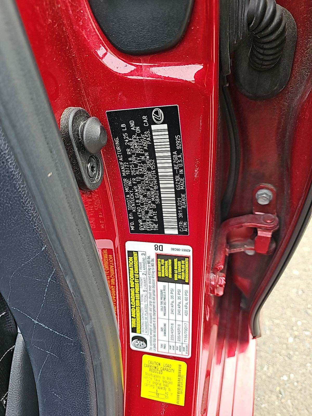 2023 Lexus ES ES 350 FWD