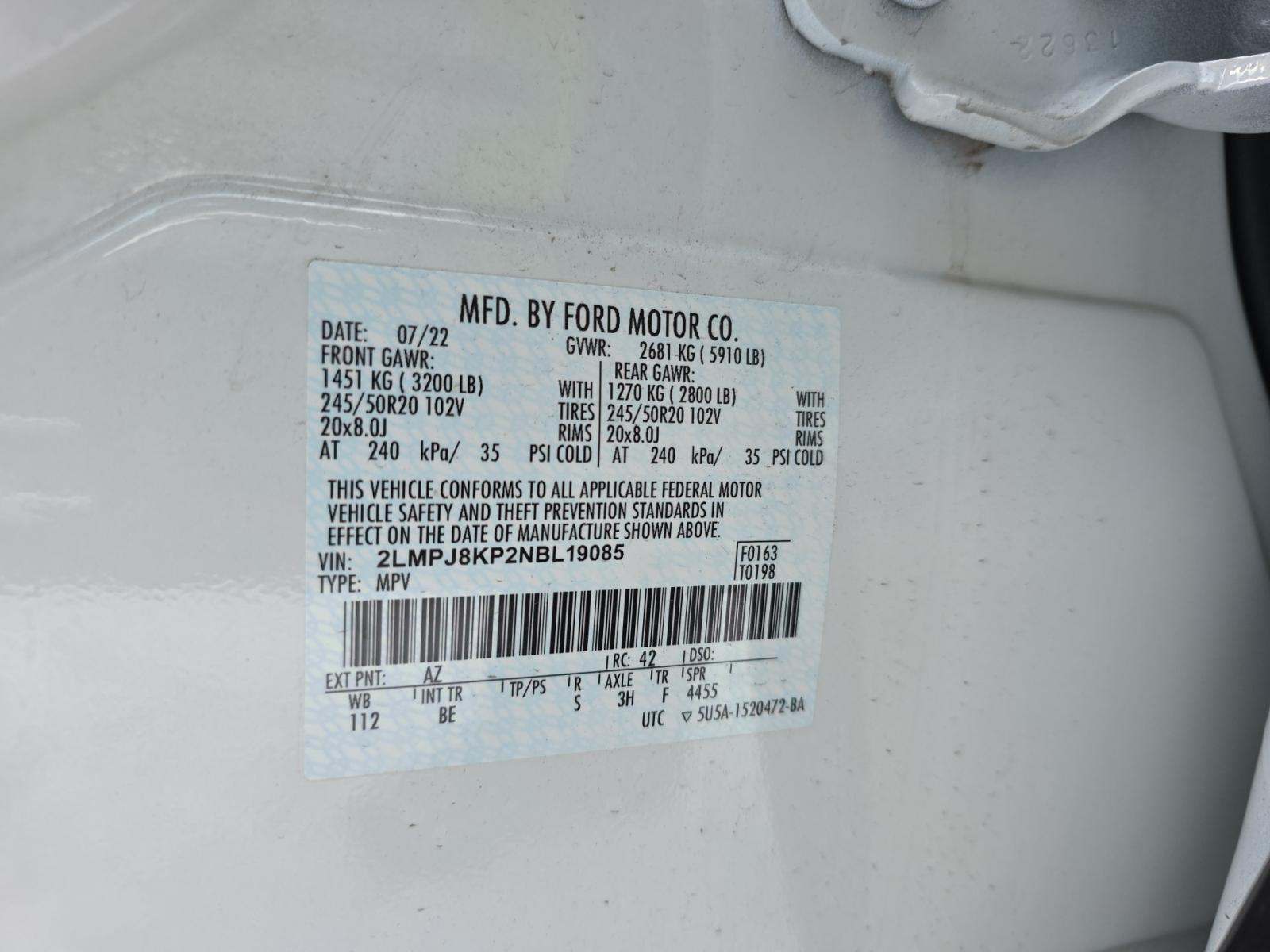 2022 Lincoln Nautilus Reserve AWD