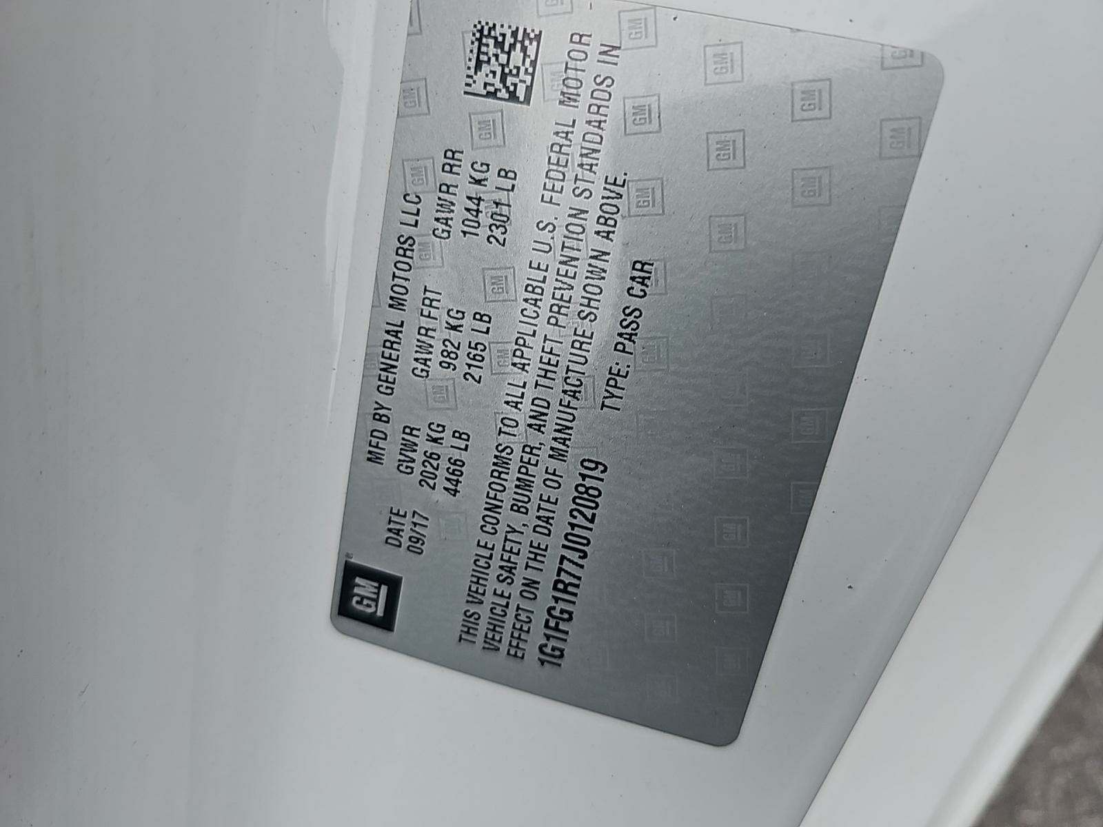 2018 Chevrolet Camaro 2SS RWD