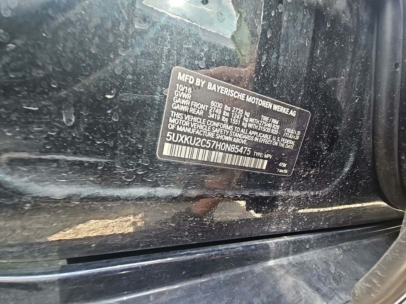 2017 BMW X6 xDrive35i AWD