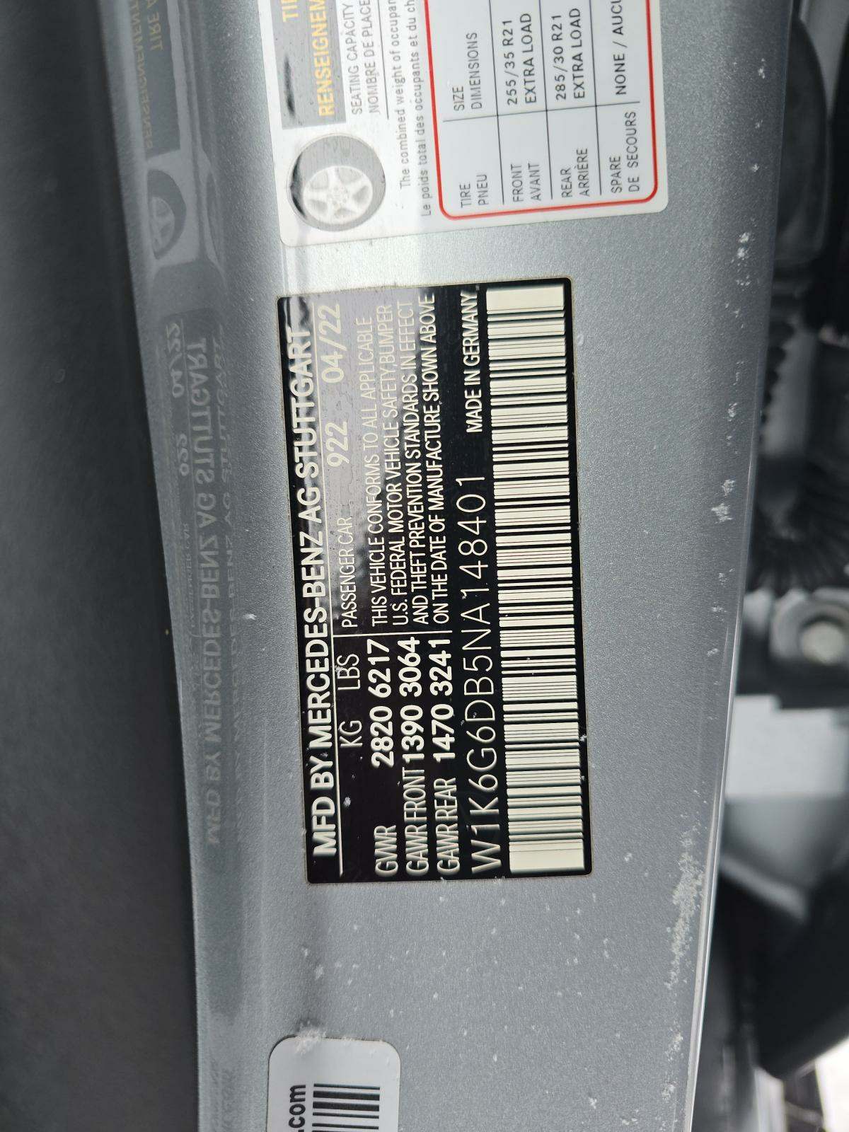 2022 Mercedes-Benz S-Class S 500 AWD