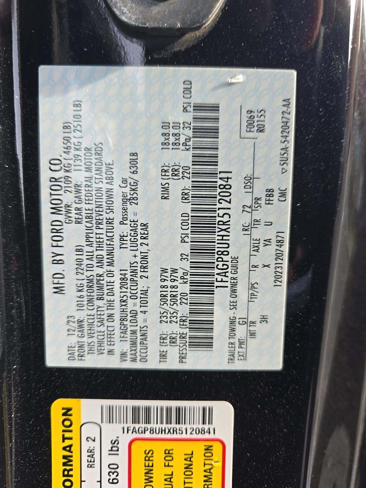 2024 Ford Mustang EcoBoost Premium RWD