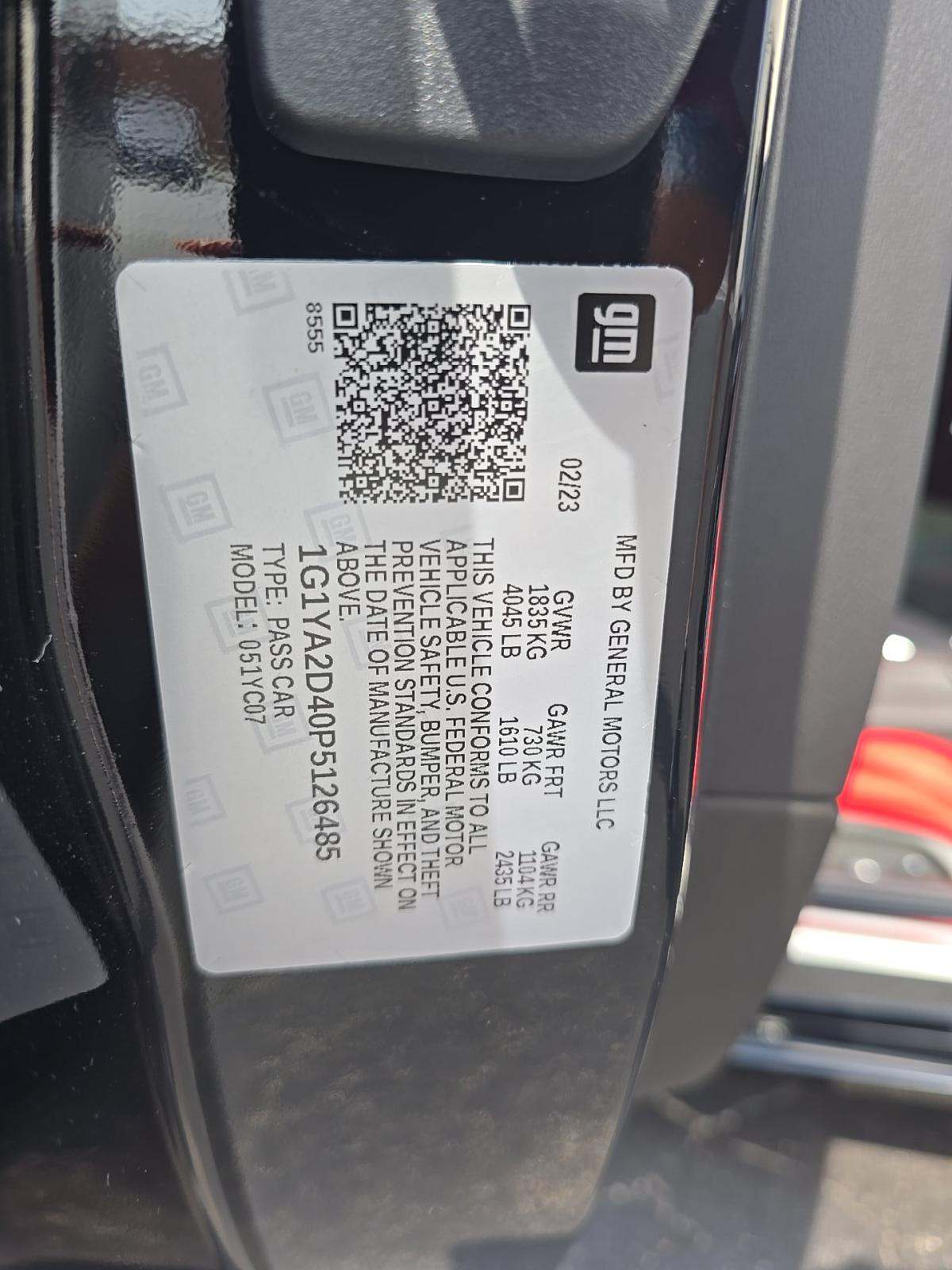 2023 Chevrolet Corvette Stingray RWD