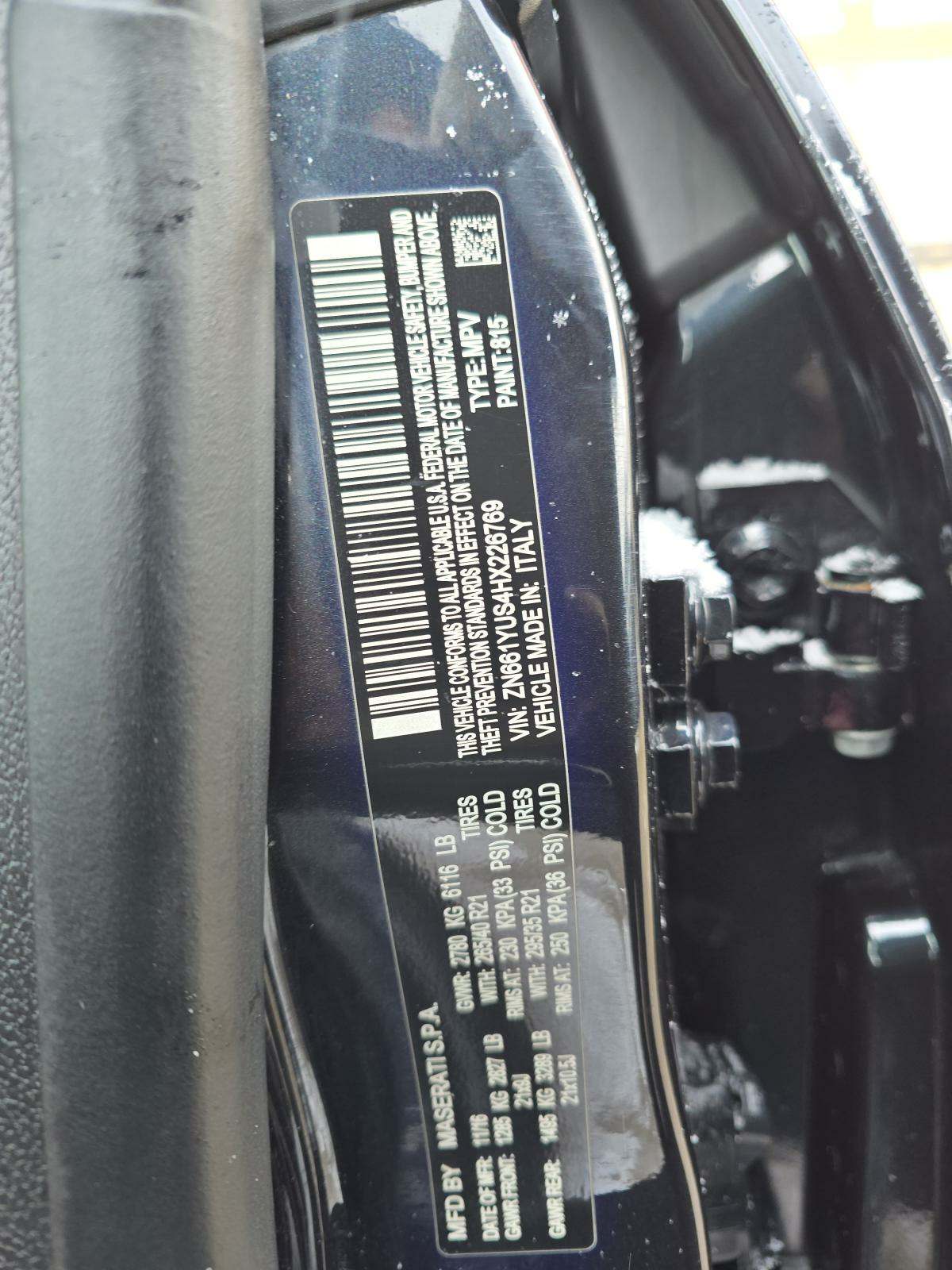 2017 Maserati Levante S AWD