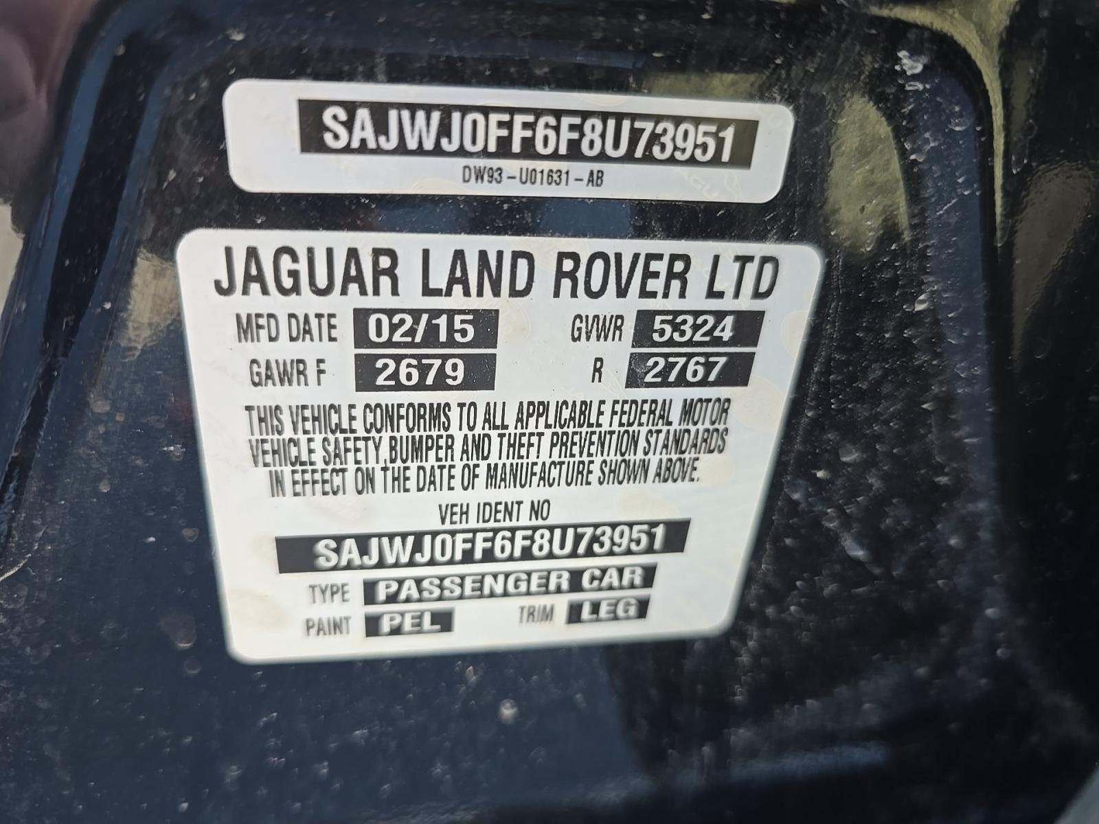 2015 Jaguar XF 3.0 Sport AWD