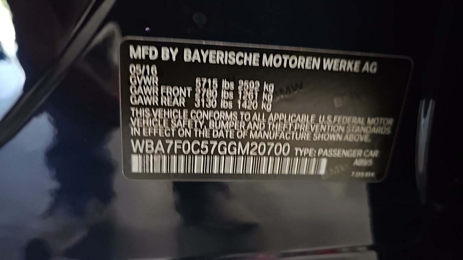 2016 BMW 7 Series 750i RWD