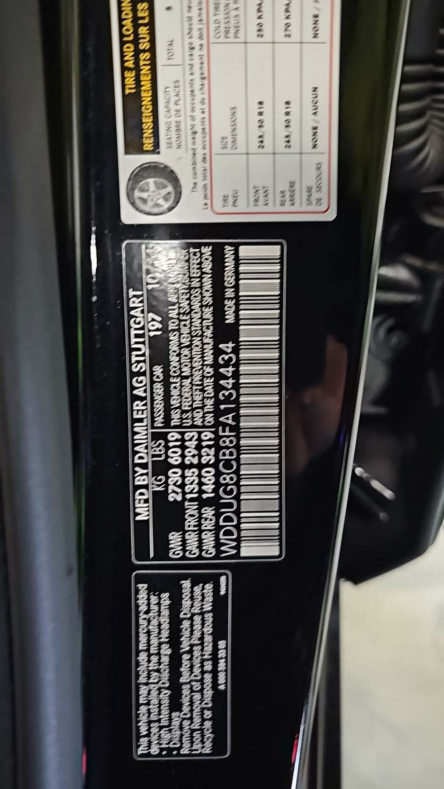 2015 Mercedes-Benz S-Class S 550 RWD