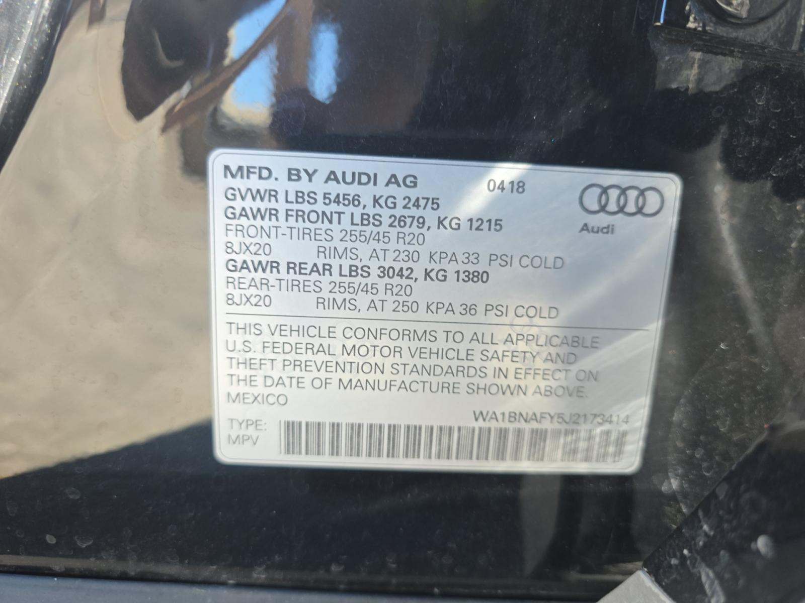 2018 Audi Q5 Premium Plus AWD