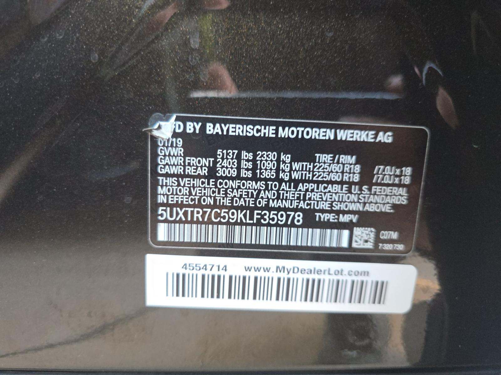 2019 BMW X3 sDrive30i RWD