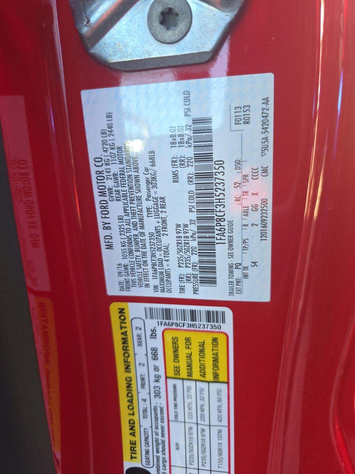 2017 Ford Mustang GT Premium RWD