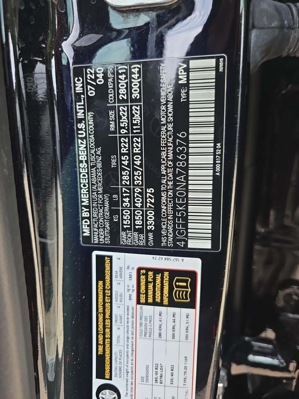 2022 Mercedes-Benz GLS GLS 450 AWD