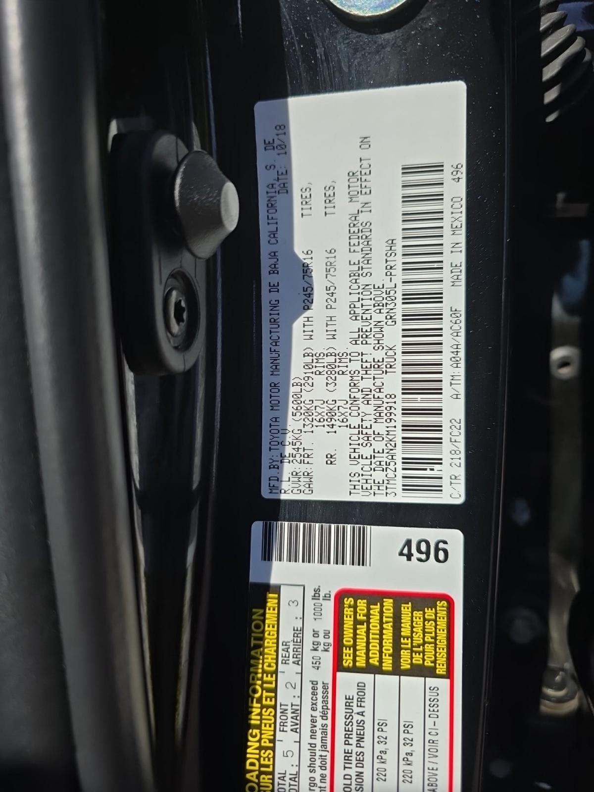 2019 Toyota Tacoma SR5 AWD