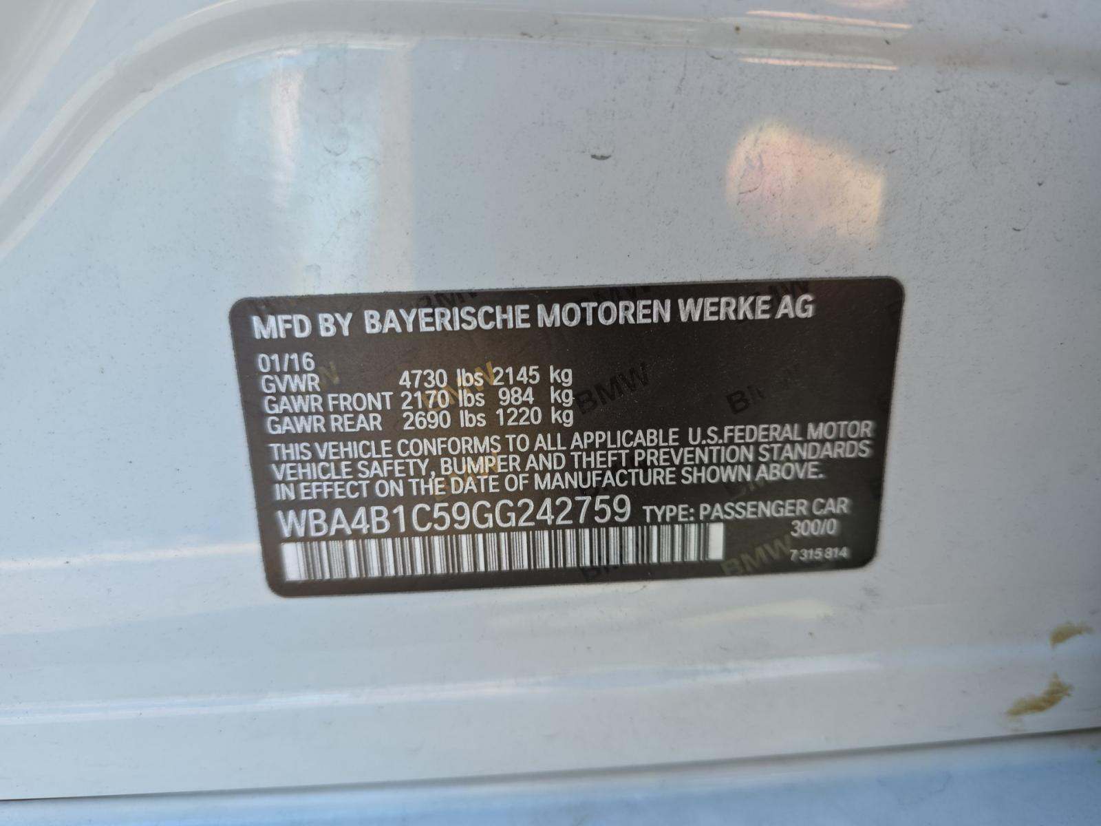 2016 BMW 4 Series 435i RWD