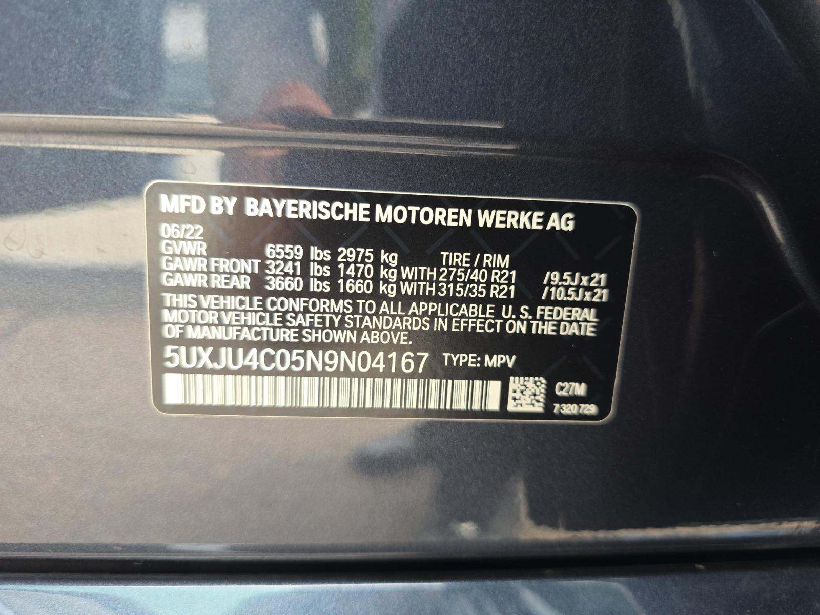 2022 BMW X5 M50i AWD