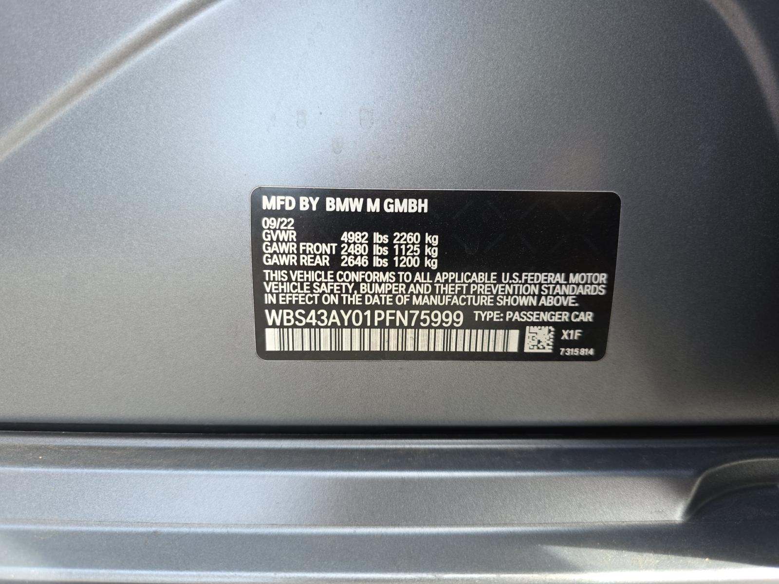 2023 BMW M3 Competition xDrive AWD