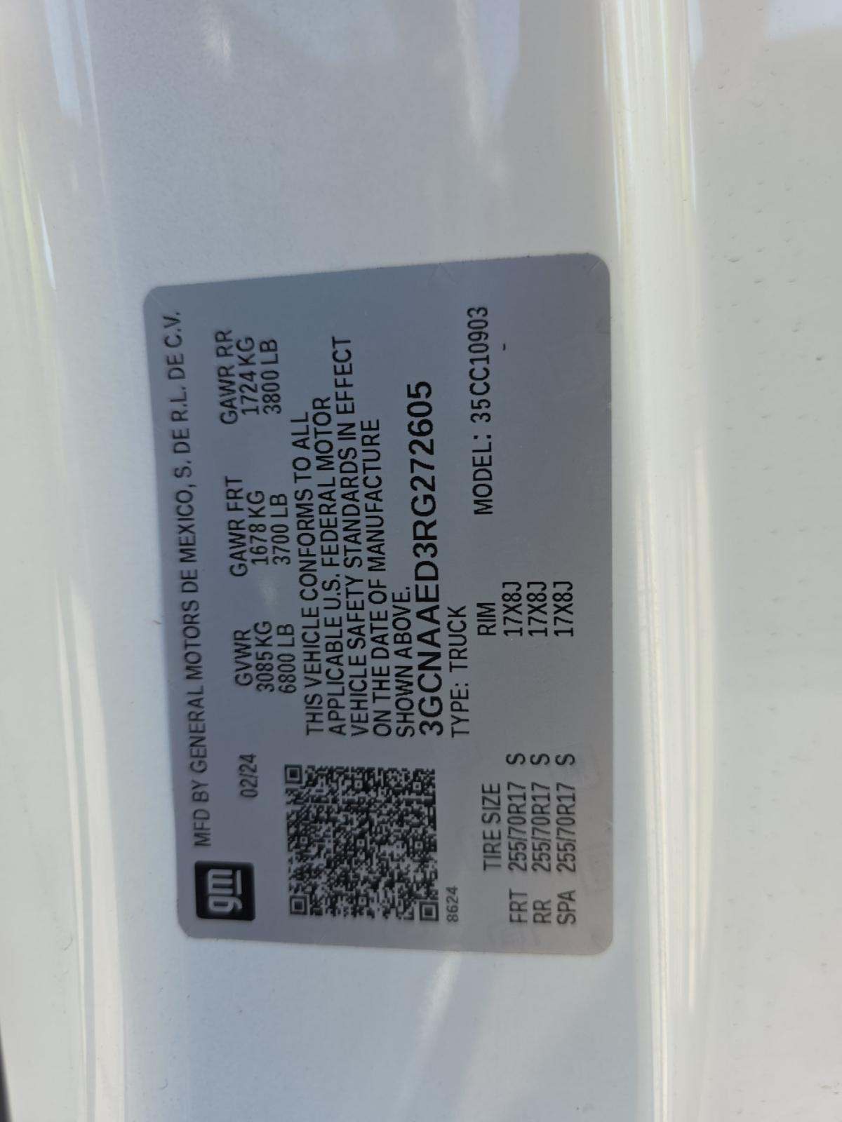 2024 Chevrolet Silverado 1500 Work Truck RWD