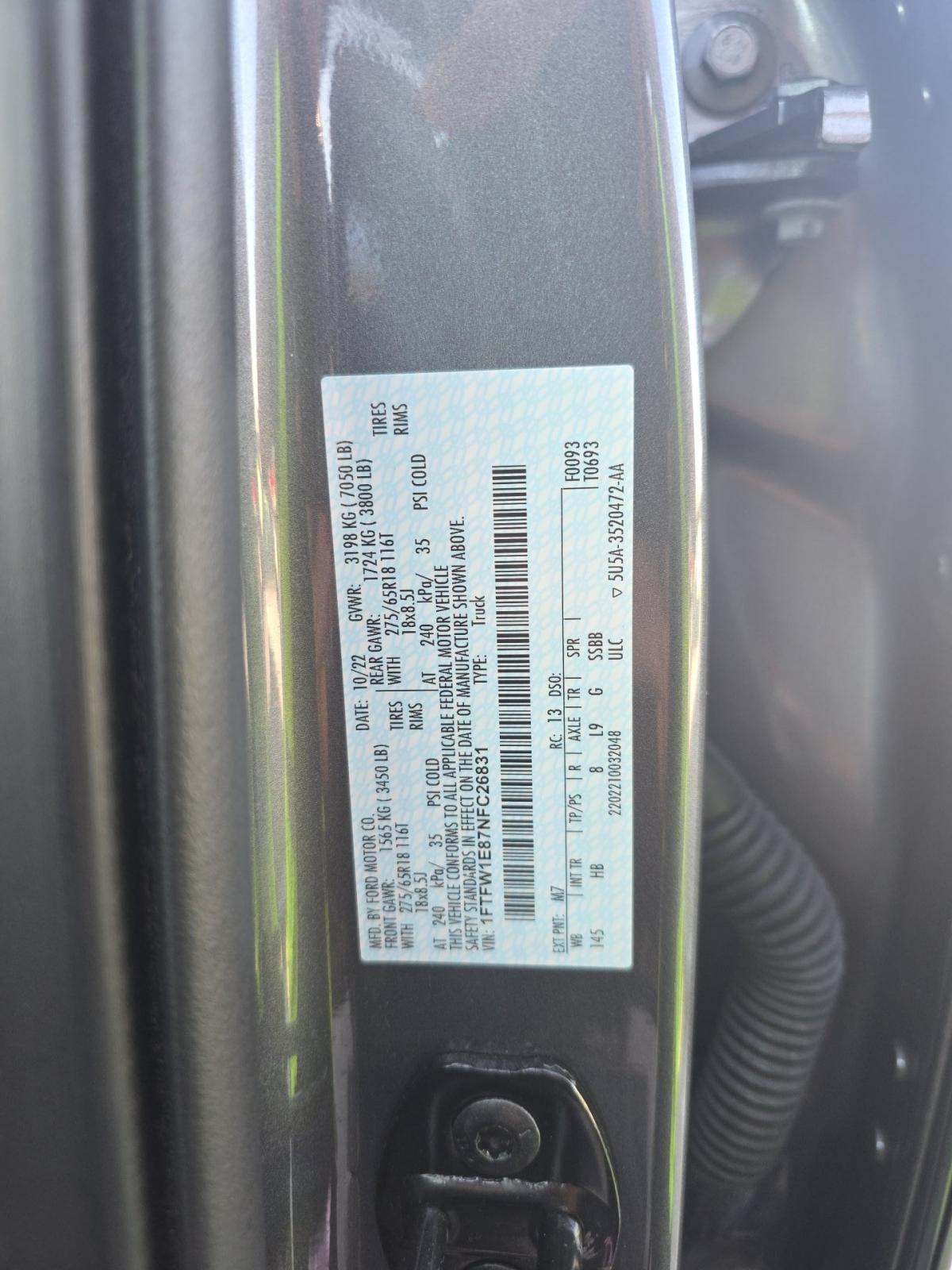 2022 Ford F-150 Lariat AWD