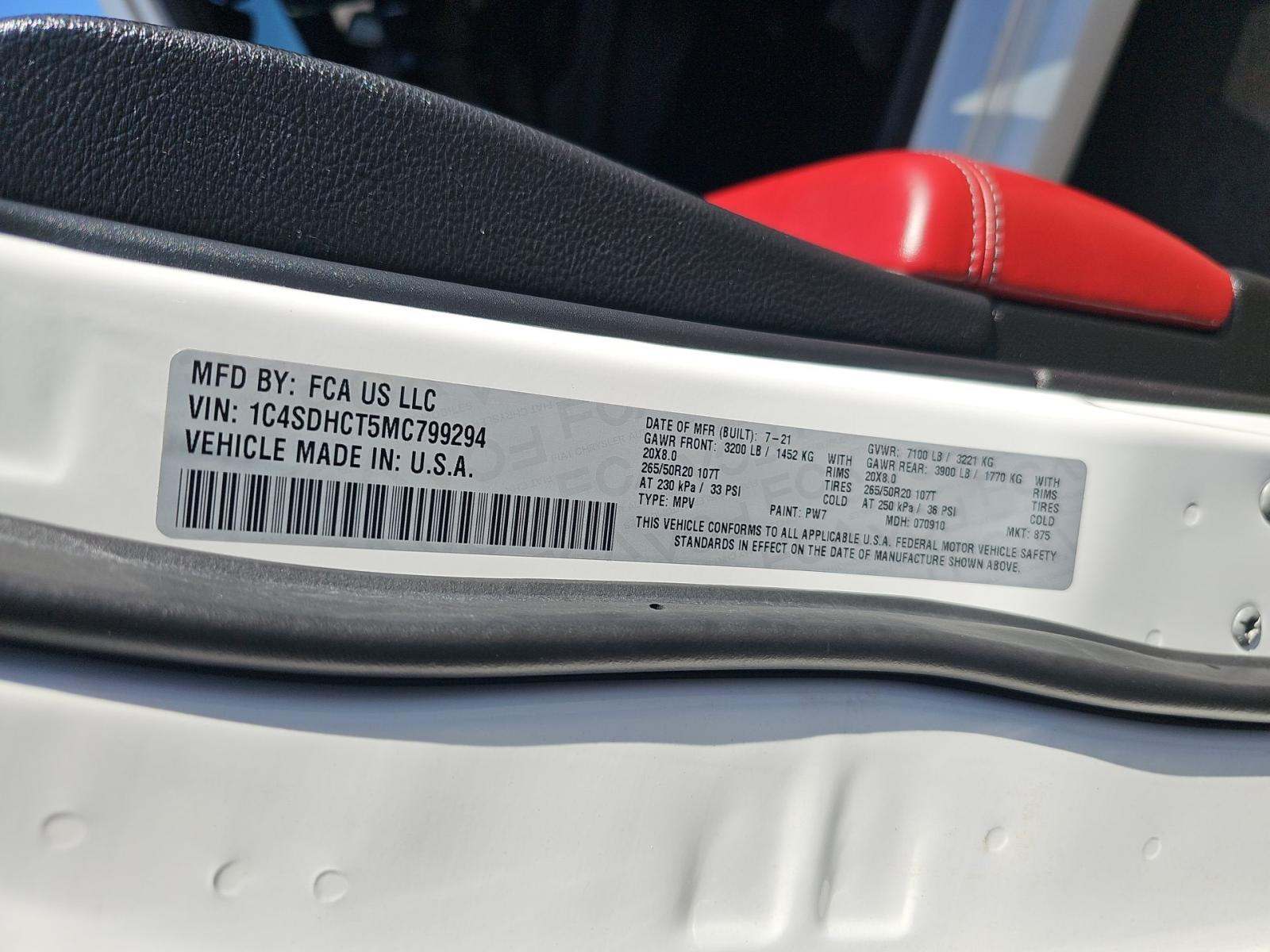 2021 Dodge Durango R/T RWD