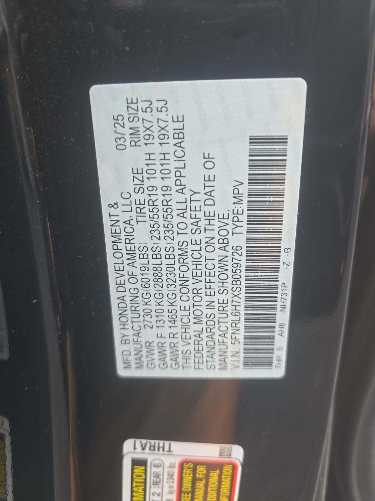 2025 Honda Odyssey Sport-L FWD