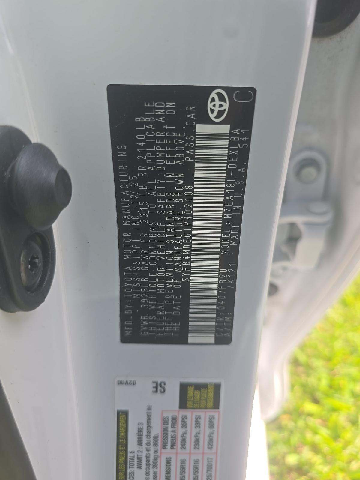 2026 Toyota Corolla LE FWD