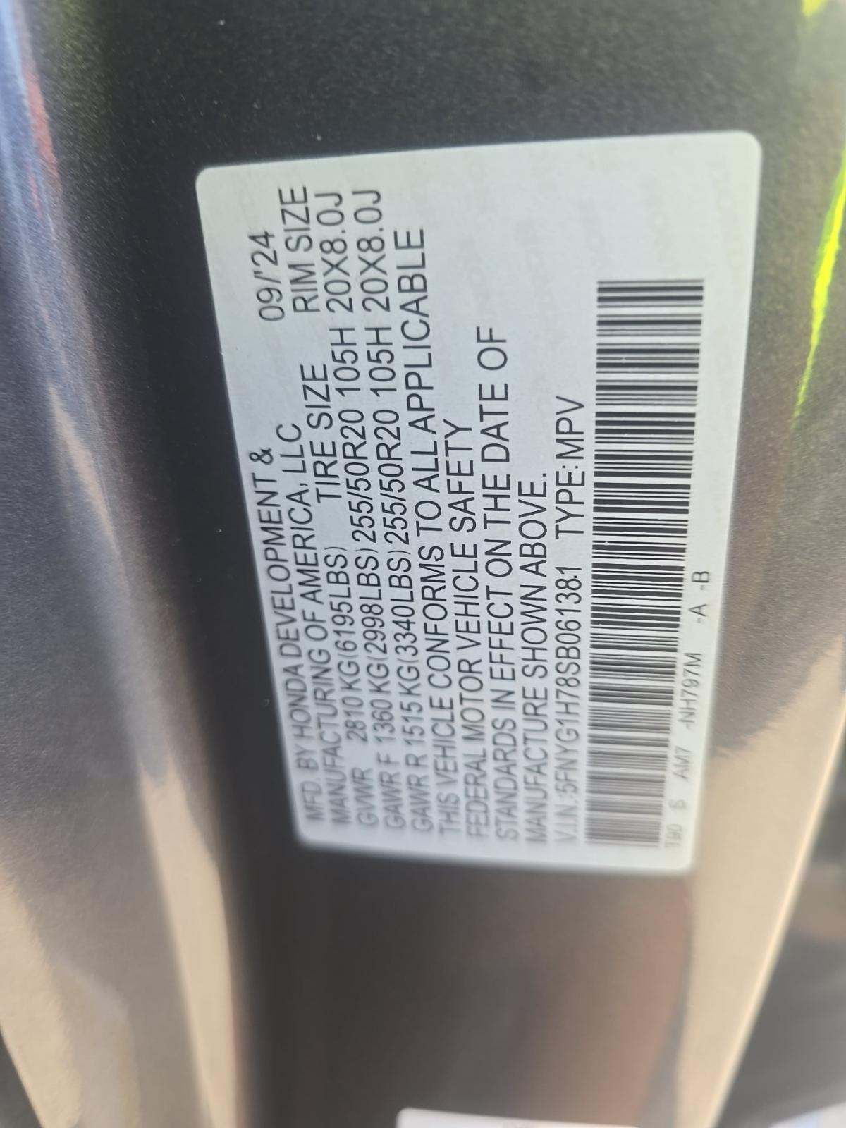 2025 Honda Pilot Touring AWD
