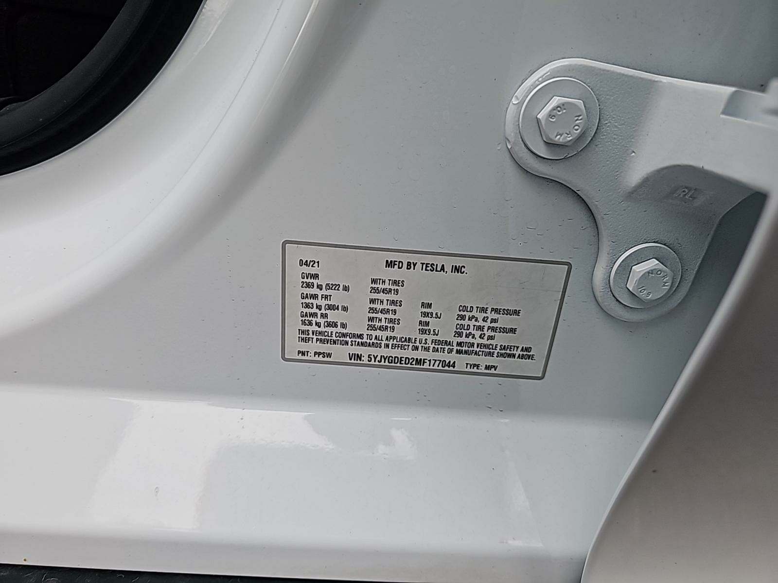 2021 Tesla Model Y Standard Range RWD