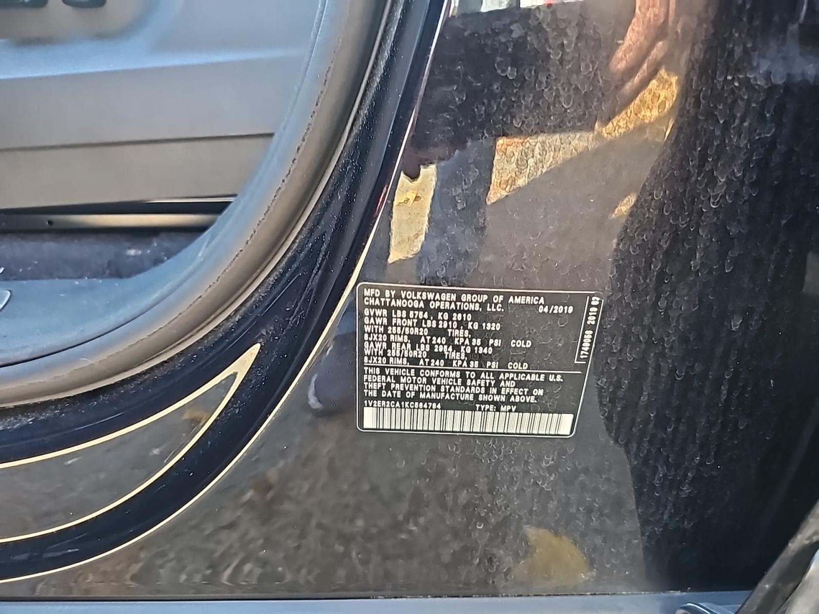 2019 Volkswagen Atlas 3.6L SEL FWD