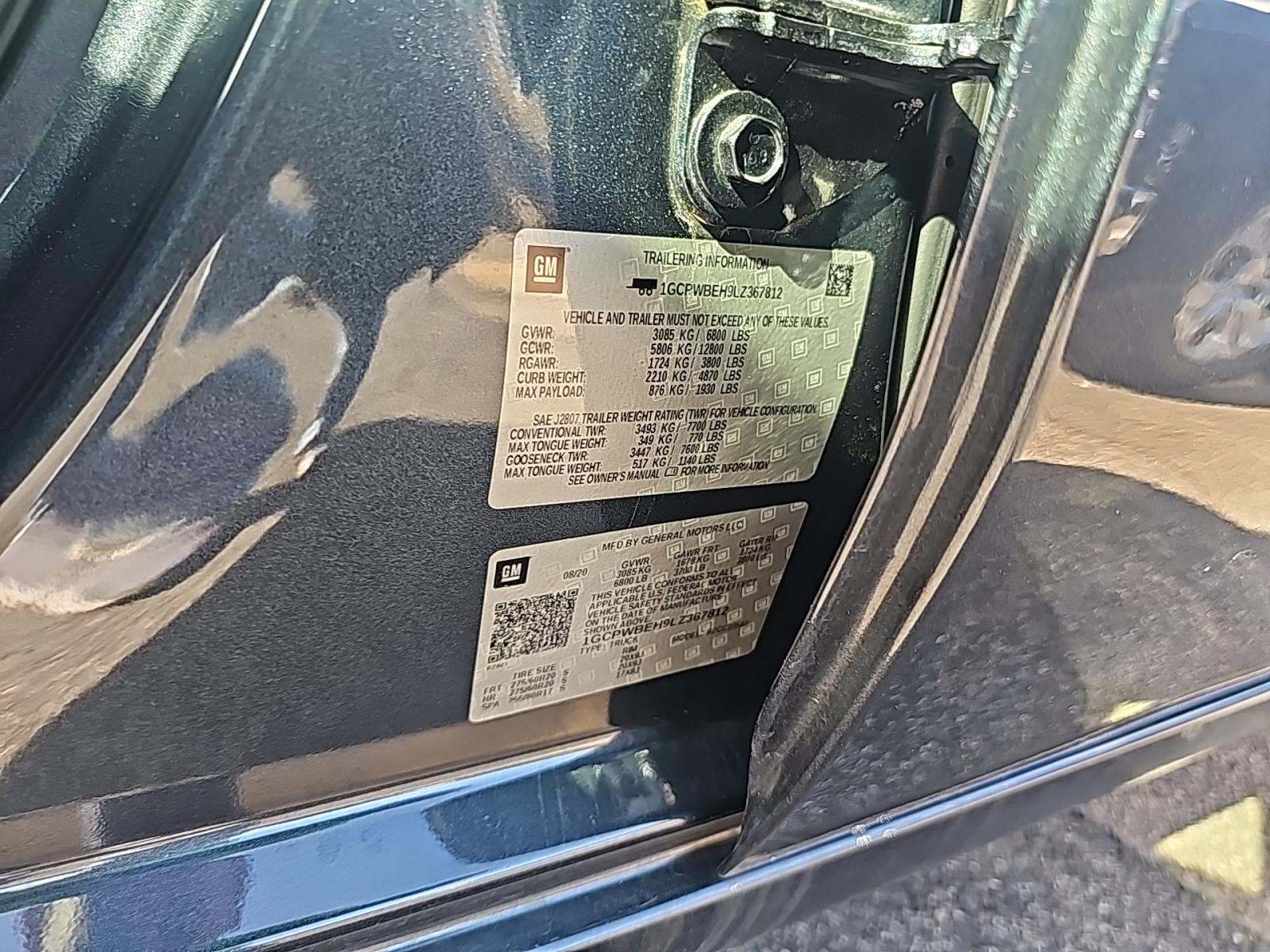 2020 Chevrolet Silverado 1500 Custom RWD