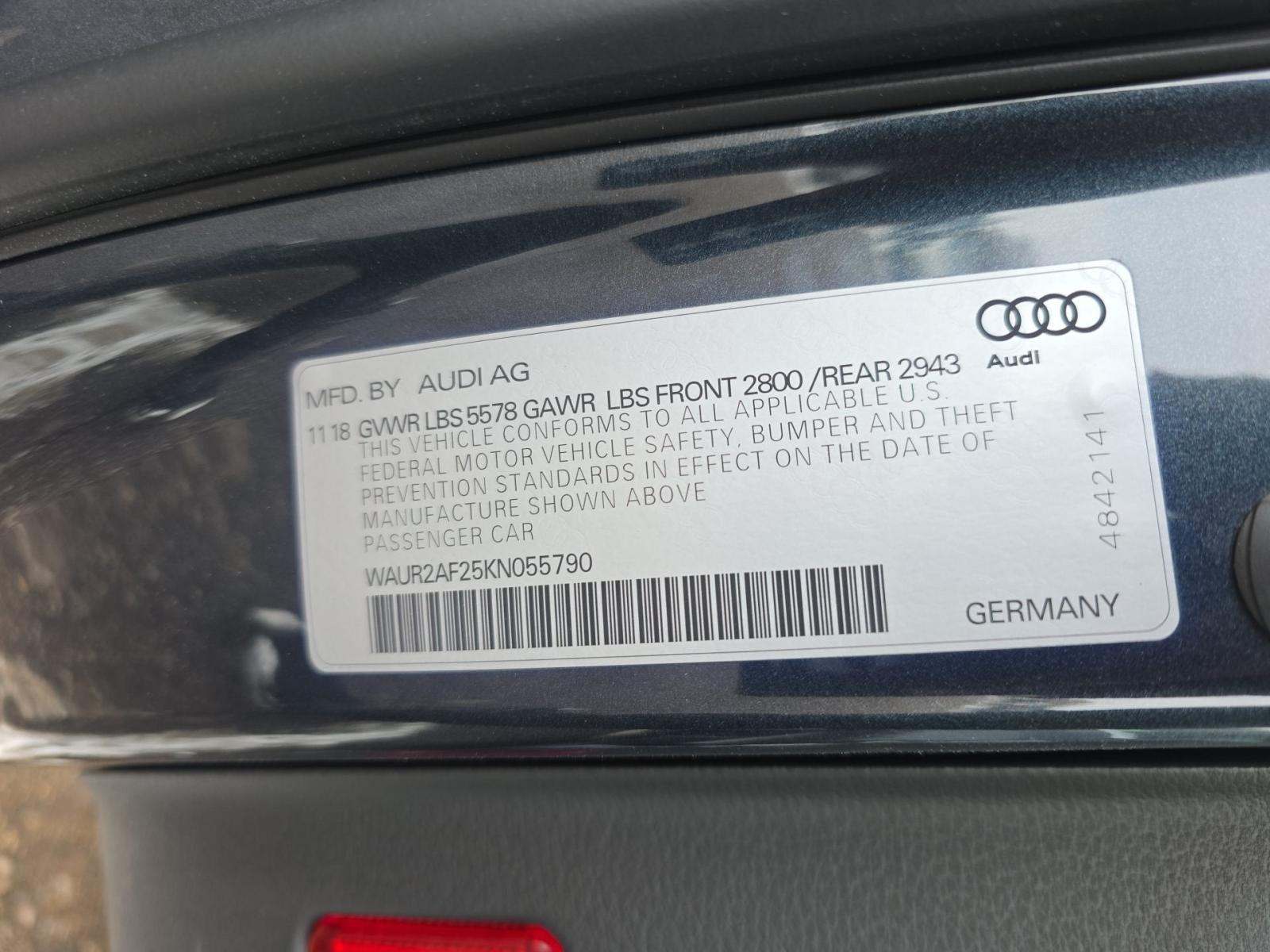 2019 Audi A7 3.0T Premium Plus AWD