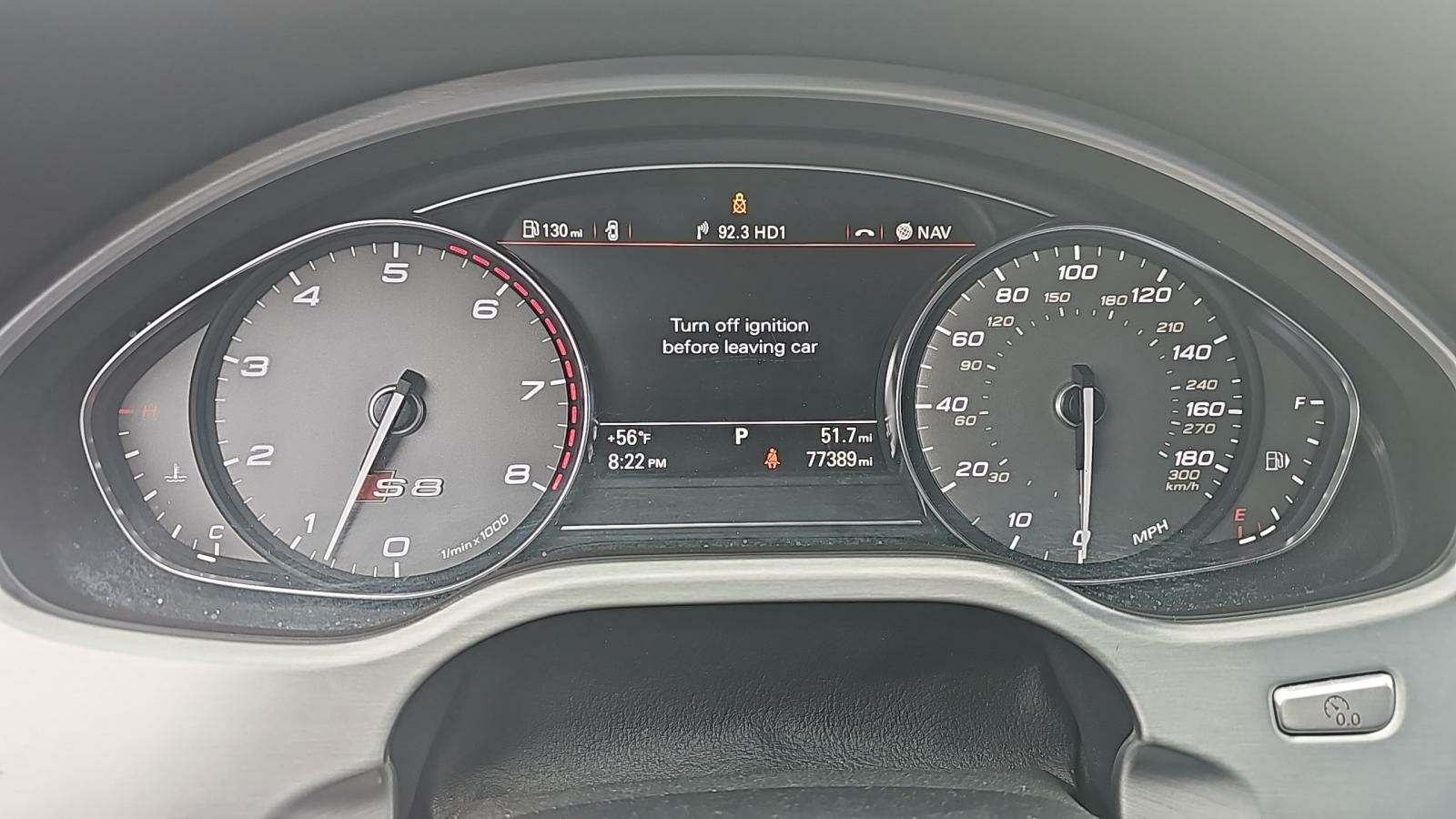 2013 Audi S8 4D SEDAN AWD