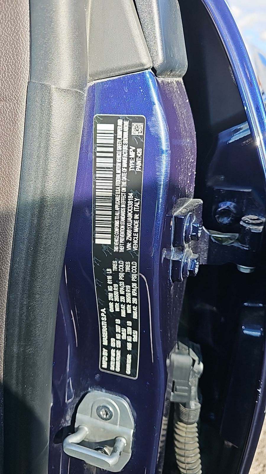 2019 Maserati Levante 4D SUV AWD