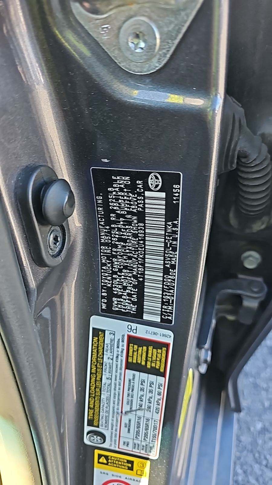 2014 Toyota Camry LE FWD